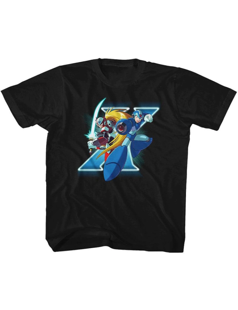 Rockinstone - T-shirt Mega Man X e Zero Juventude