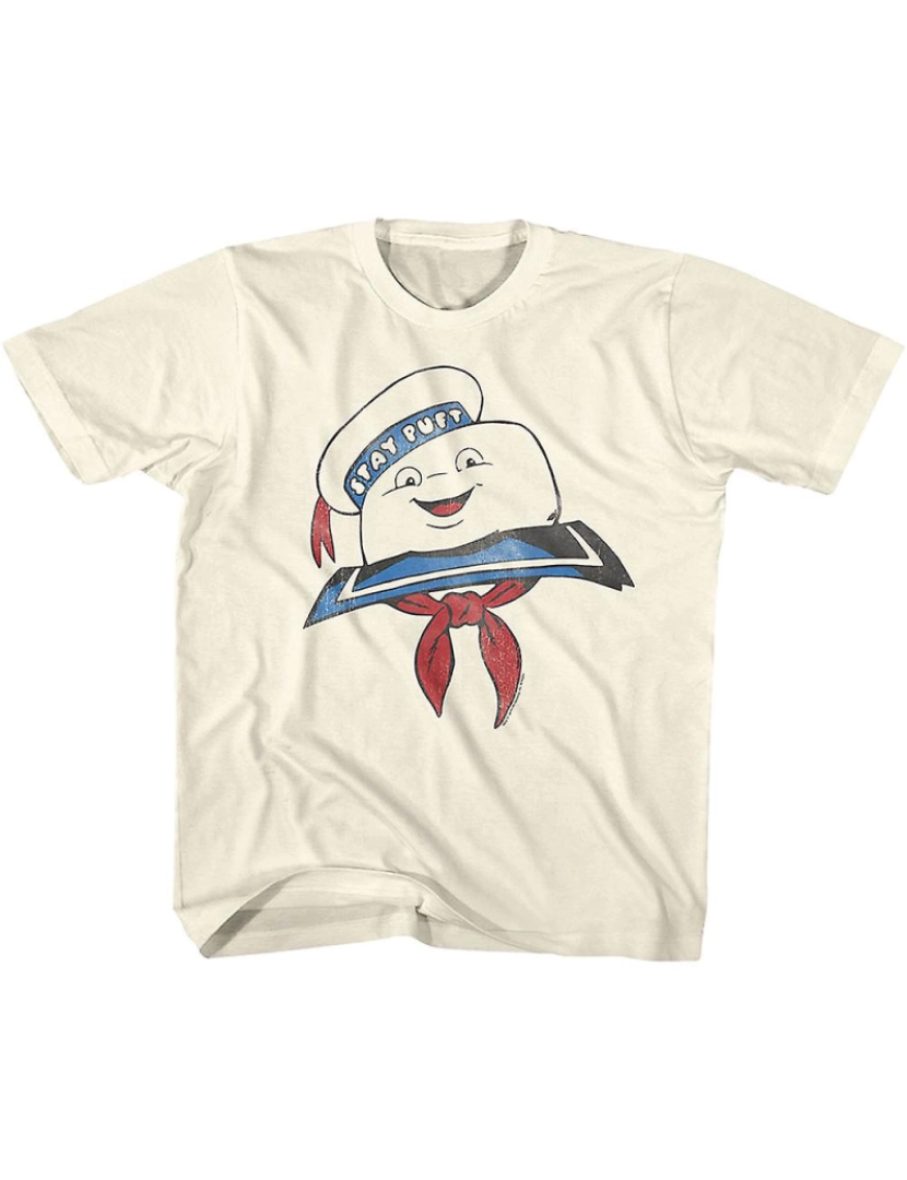 Rockinstone - T-shirt Camisa juvenil Stay Puft Marshmallow Man Real Ghostbusters