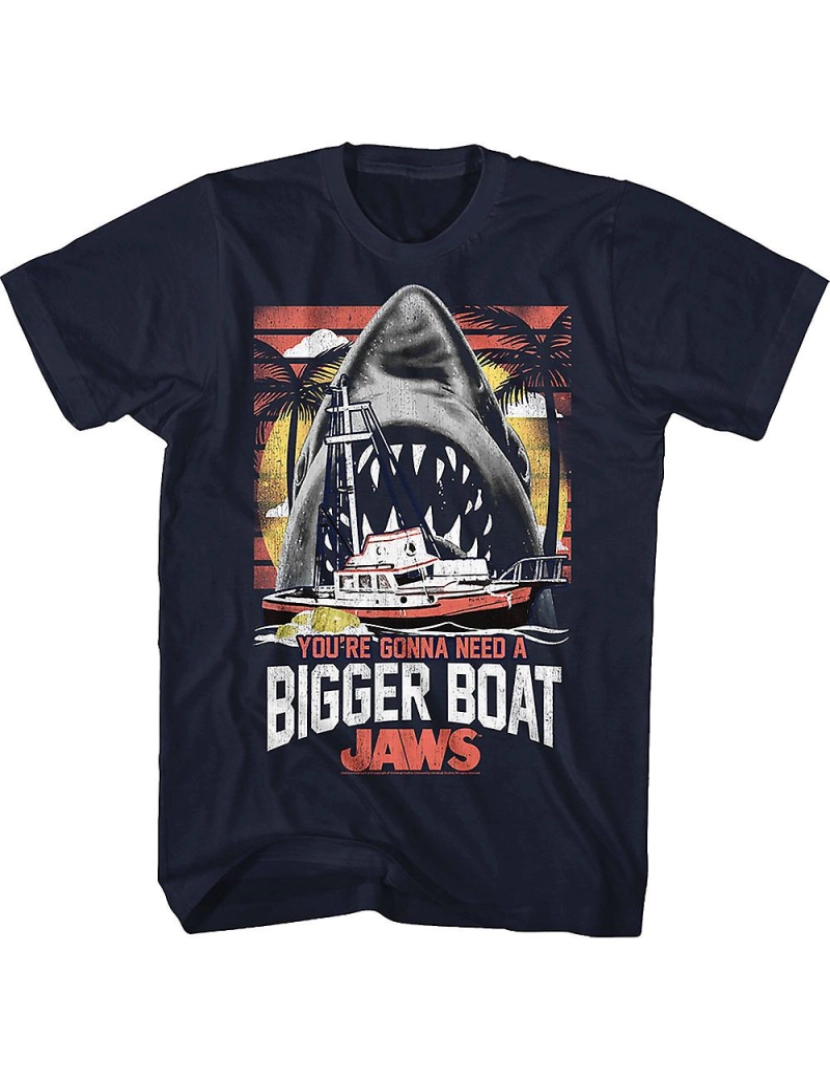 imagem de T-shirt Você vai precisar de mandíbulas de barco maiores1