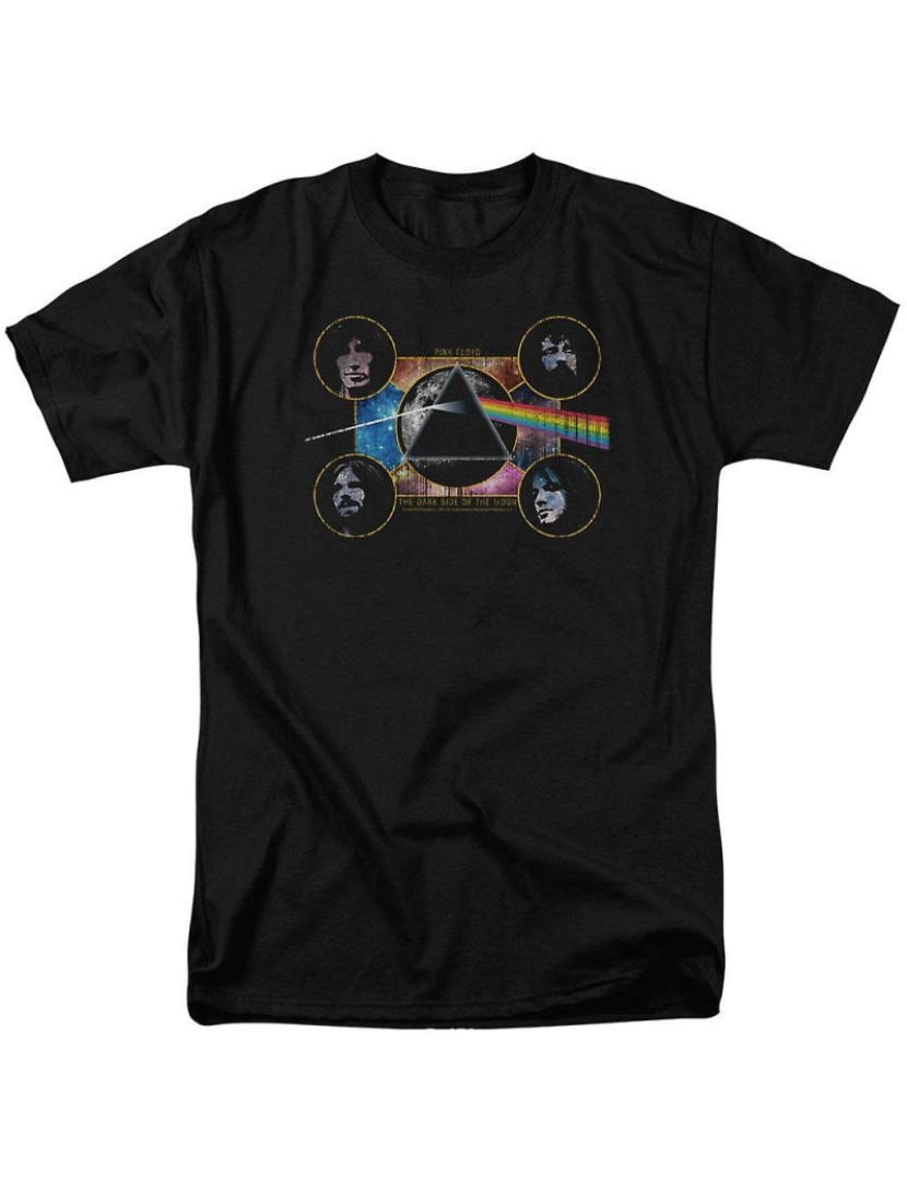 Rockinstone - T-shirt Pink Floyd Dark Side Heads adulto