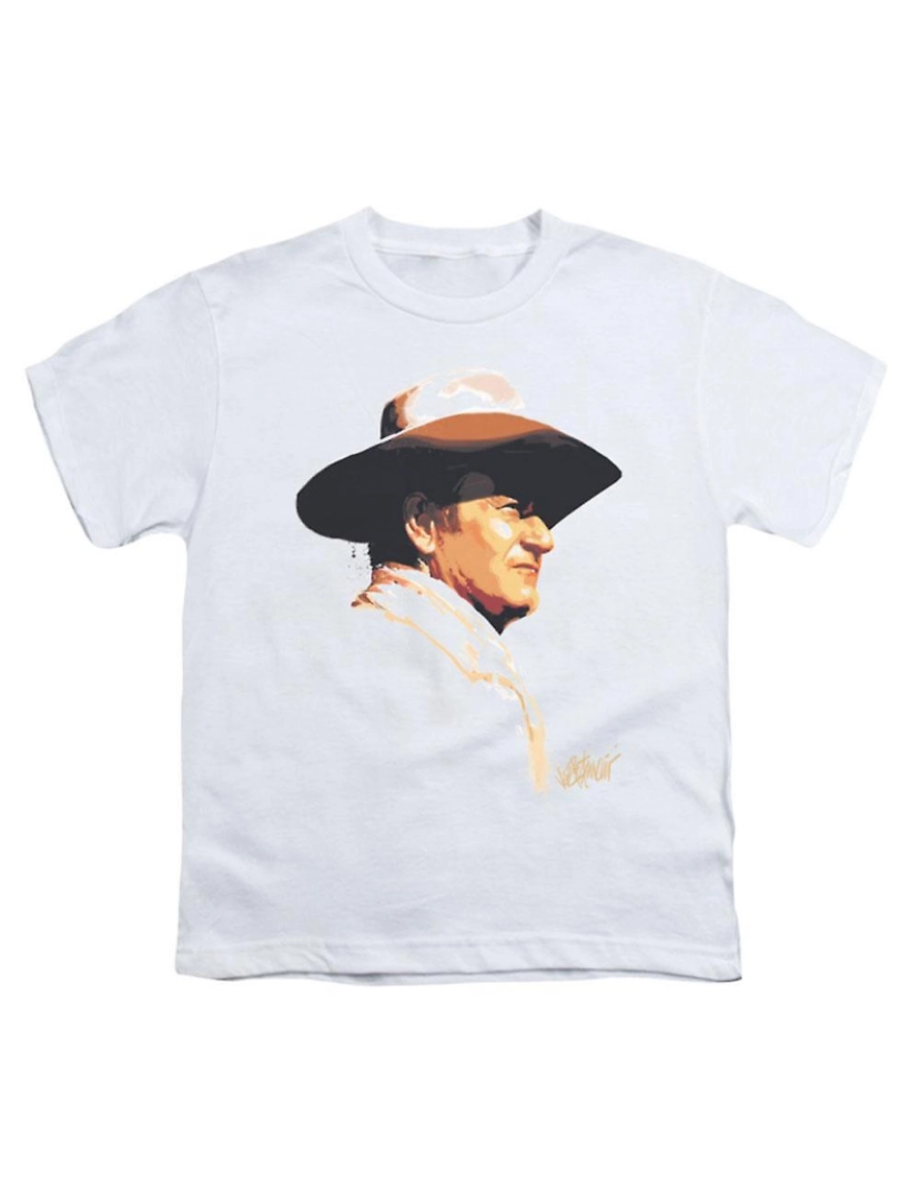 Rockinstone - T-shirt Perfil pintado de John Wayne