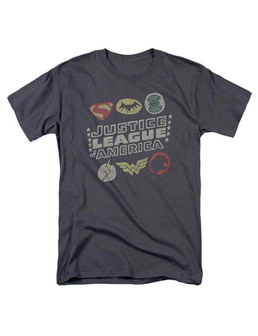 Rockinstone - T-shirt Símbolos da Liga da Justiça da América