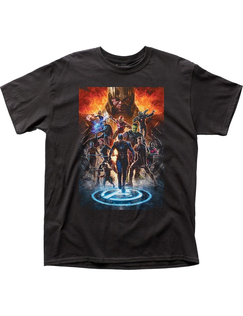 Rockinstone - T-shirt Montar Pôster Vingadores Ultimato