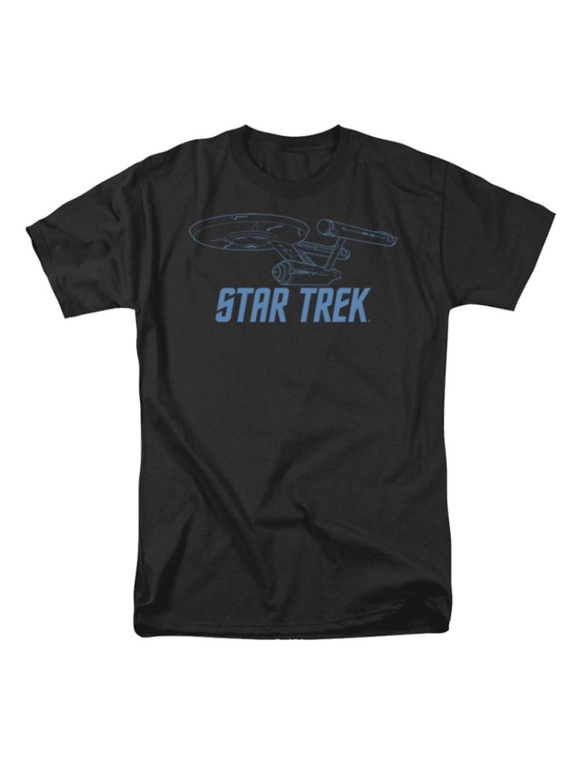 Rockinstone - T-shirt Esboço da empresa Star Trek