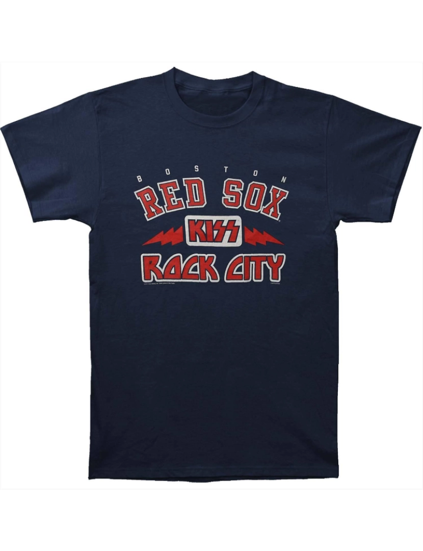 Rockinstone - T-shirt KISS Boston Red Sox Beisebol Rock City