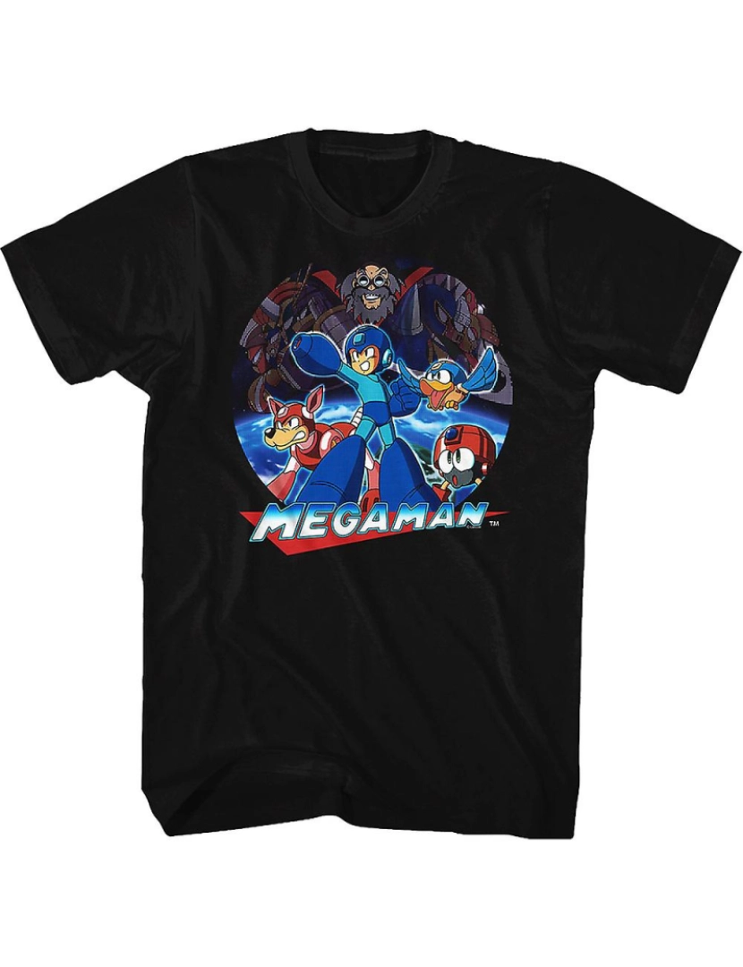 Rockinstone - T-shirt Camiseta Colagem Mega Man