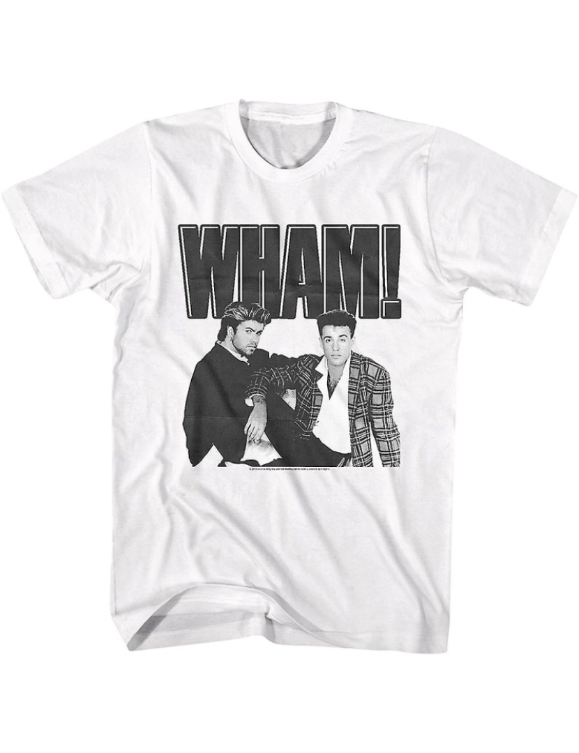 Rockinstone - T-shirt Wham preto e branco