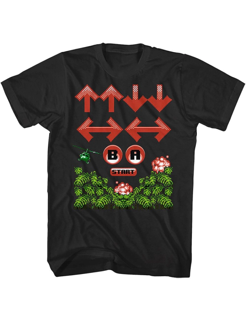 Rockinstone - T-shirt Contra Cheat Code 30 vidas