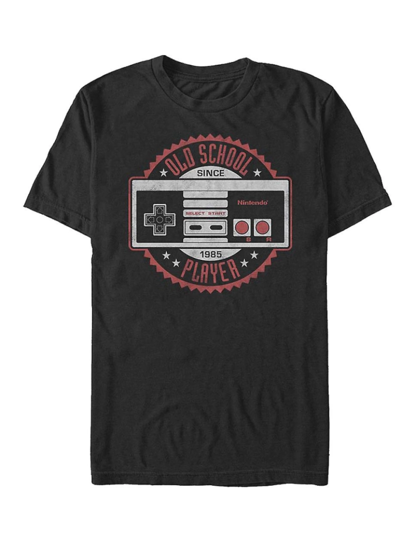 Rockinstone - T-shirt Jogador da velha escola Nintendo