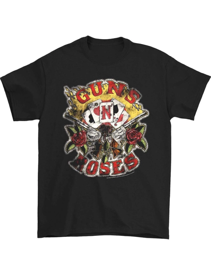 Rockinstone - T-shirt Cartões do Guns N Roses