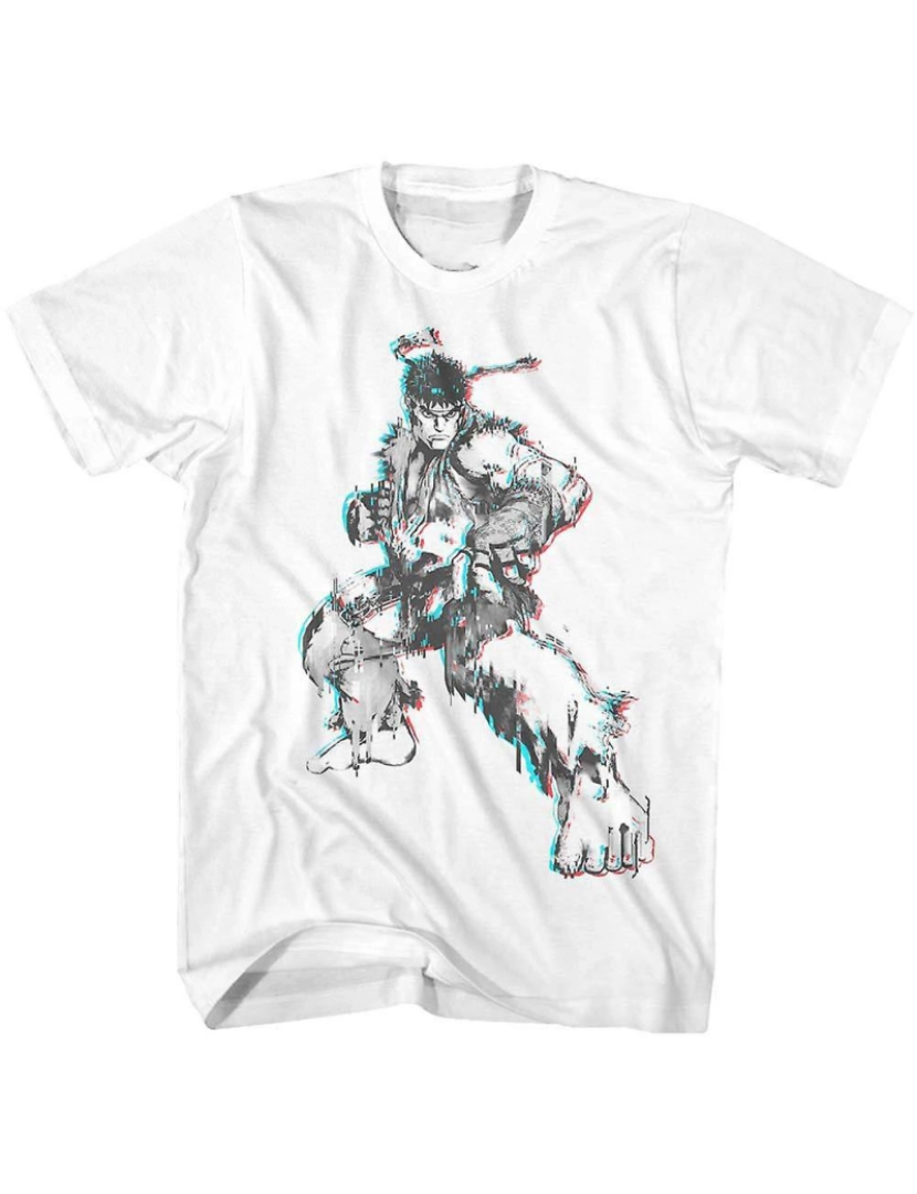 imagem de T-shirt Street Fighter Glitch Fighter1