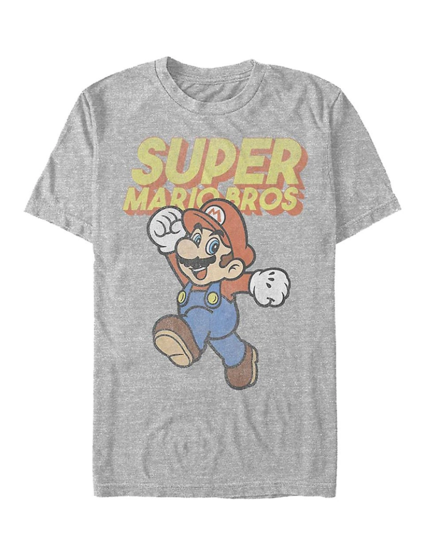 Rockinstone - T-shirt Salto retrô Super Mario Bros.