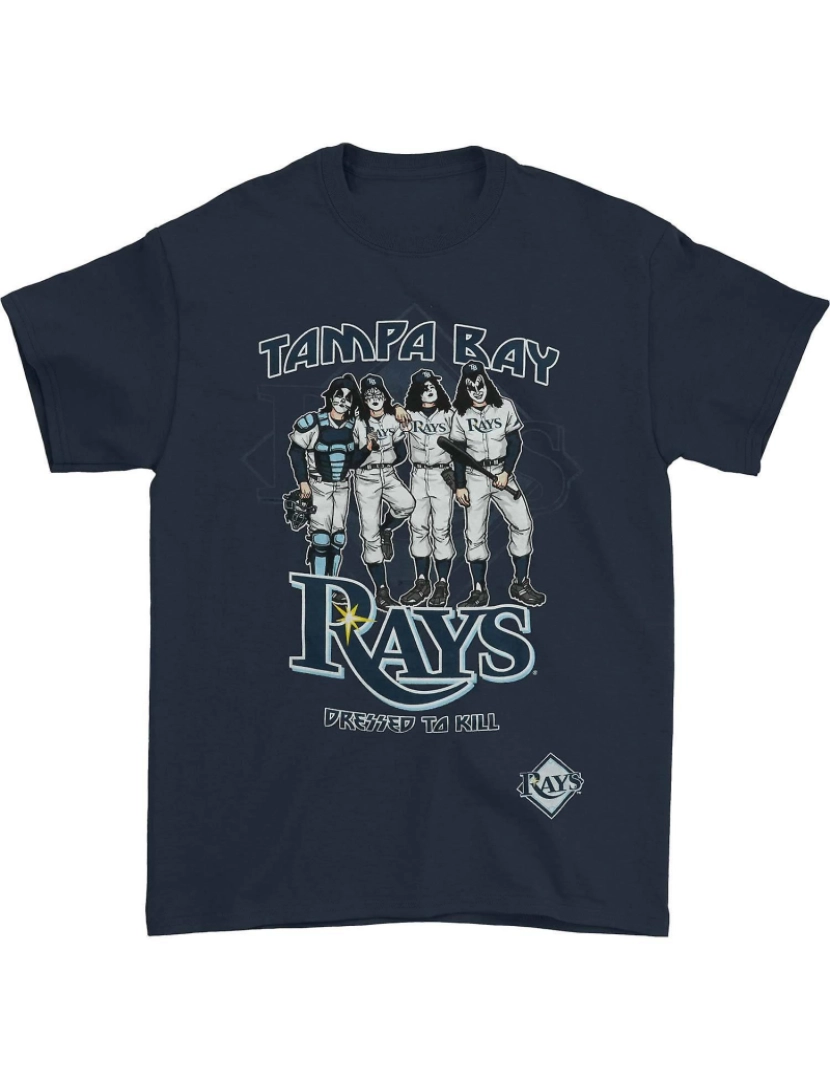 Rockinstone - T-shirt KISS Tampa Bay Rays vestidos para matar