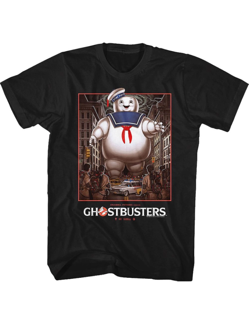 Rockinstone - T-shirt Stay Puft Marshmallow Man vs Caça-Fantasmas