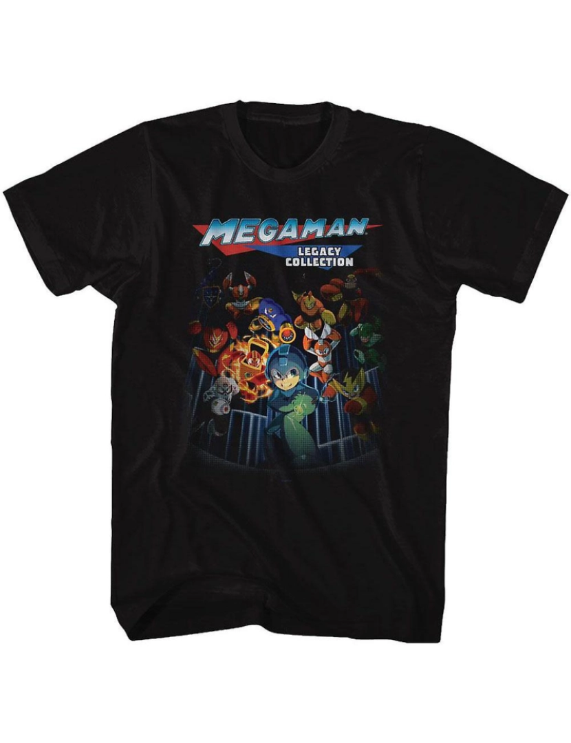 Rockinstone - T-shirt Coleção Legado do Mega Man