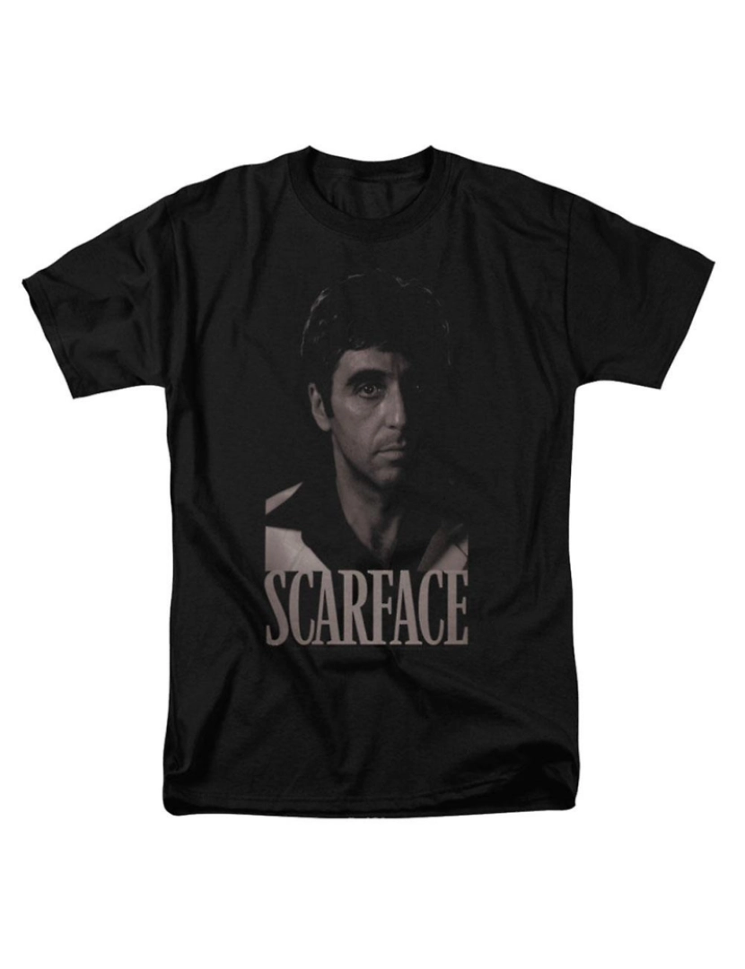 Rockinstone - T-shirt Scarface preto e branco Tony