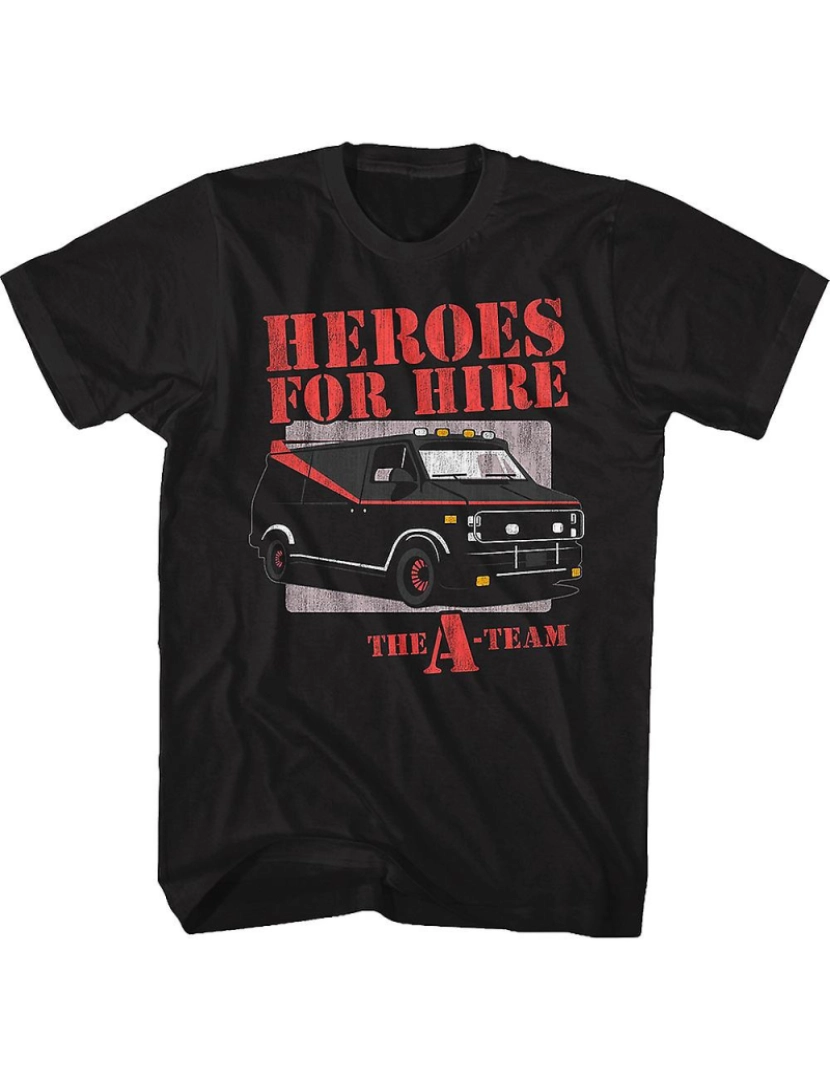 Rockinstone - T-shirt Camiseta Heroes For Hire A-Team