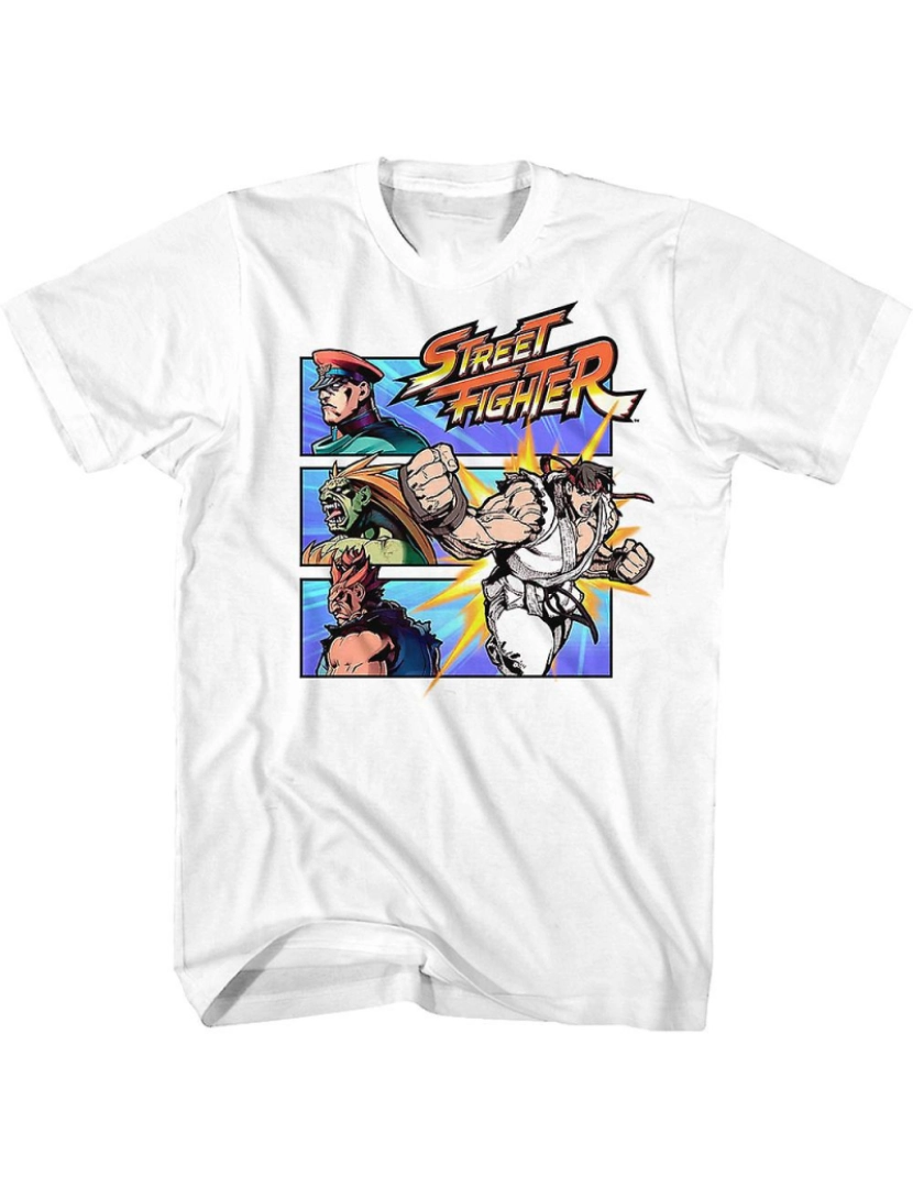 Rockinstone - T-shirt Ataque em quadrinhos Street Fighter