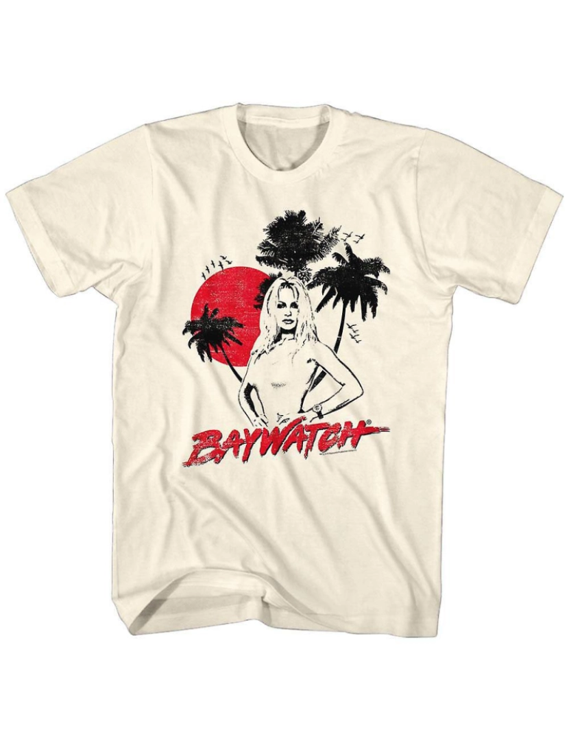 Rockinstone - T-shirt Esboço de Baywatch