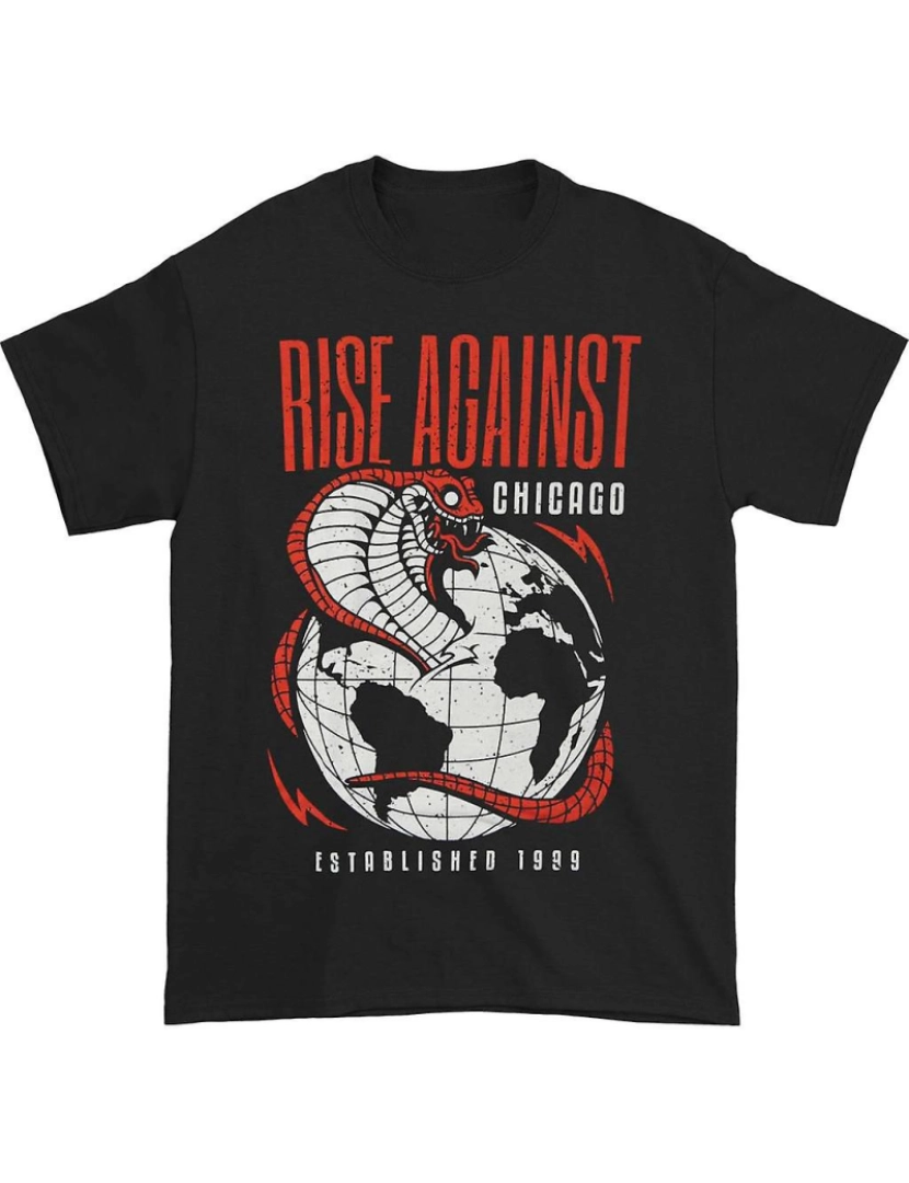 Rockinstone - T-shirt Camiseta Rise Against Cobra