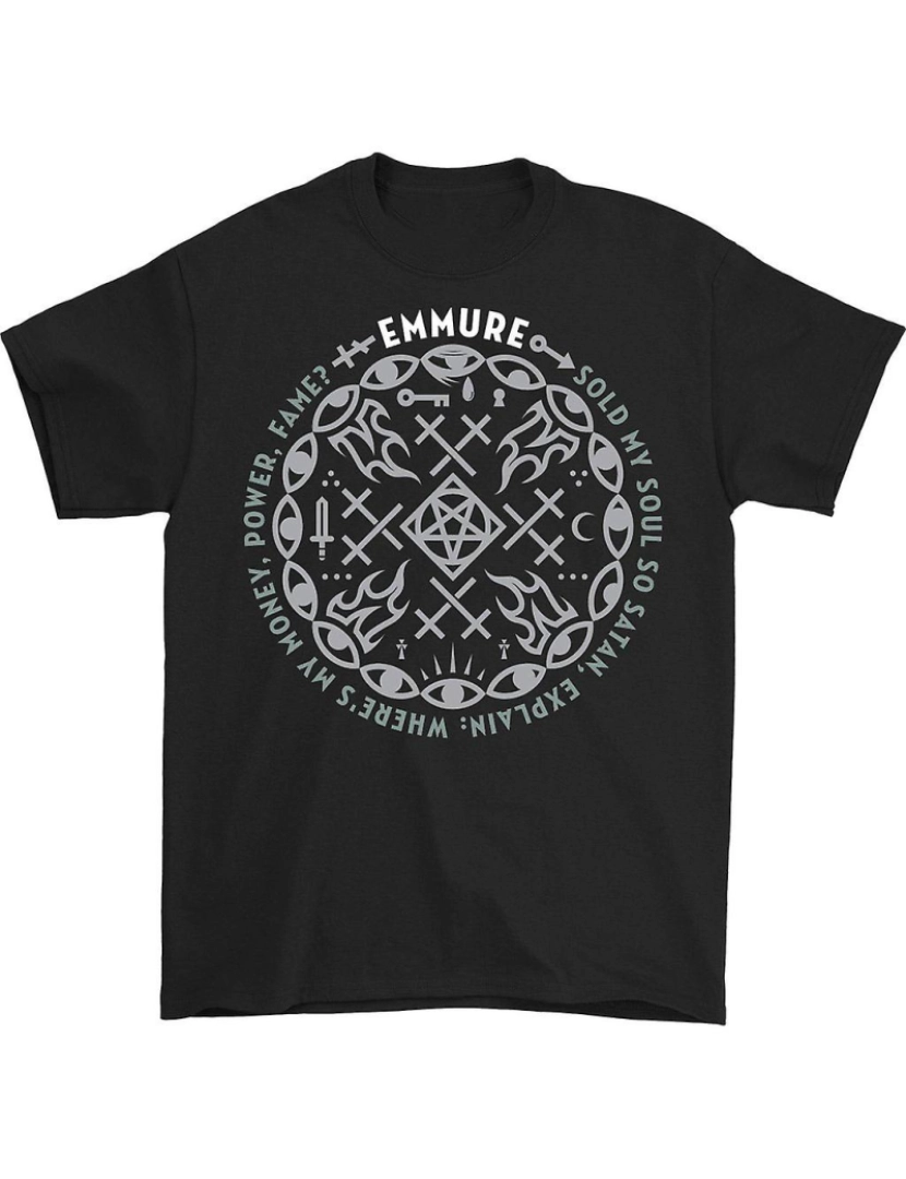 Rockinstone - T-shirt Emmure Dinheiro Poder Fama