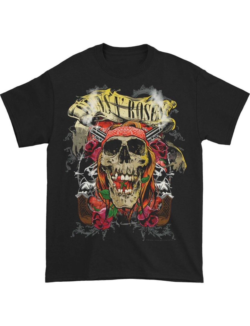 Rockinstone - T-shirt Crânio inútil do Guns N Roses