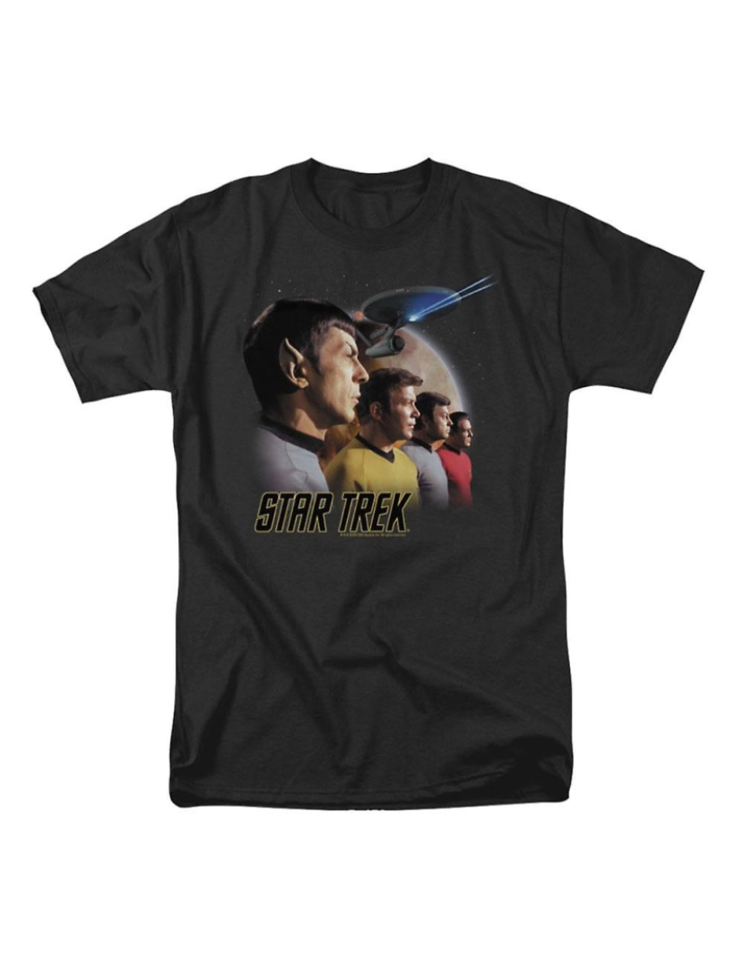 Rockinstone - T-shirt Star Trek em frente para a aventura