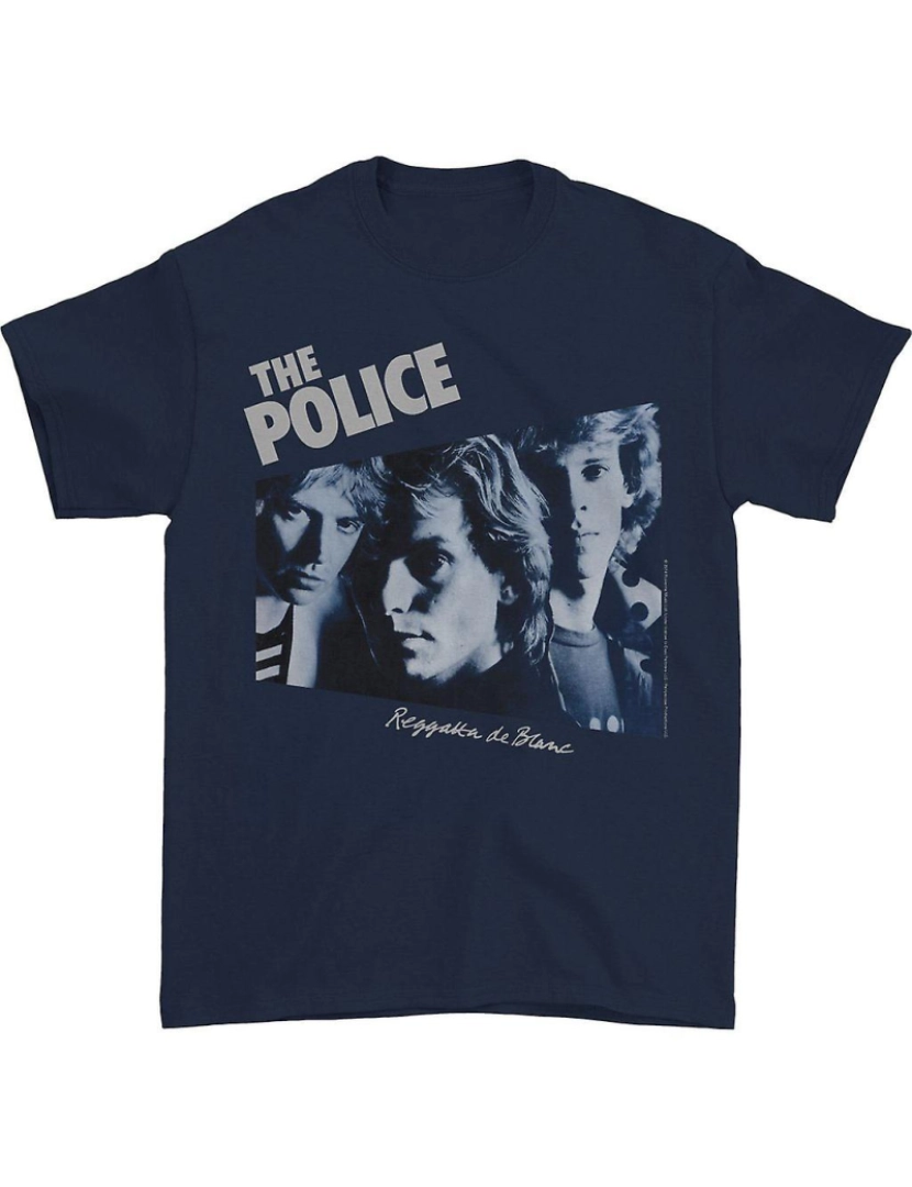 Rockinstone - T-shirt Polícia Reggatta De Blanc