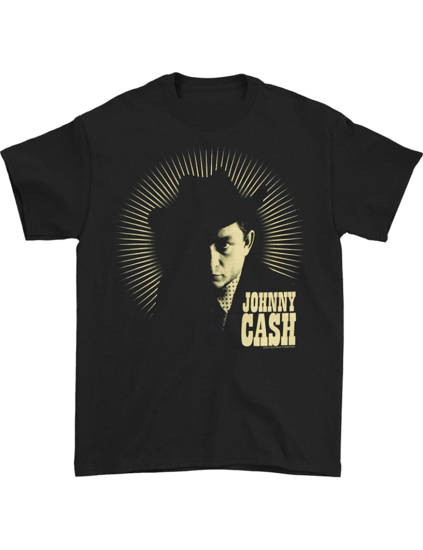 Rockinstone - T-shirt Johnny Cash Raios