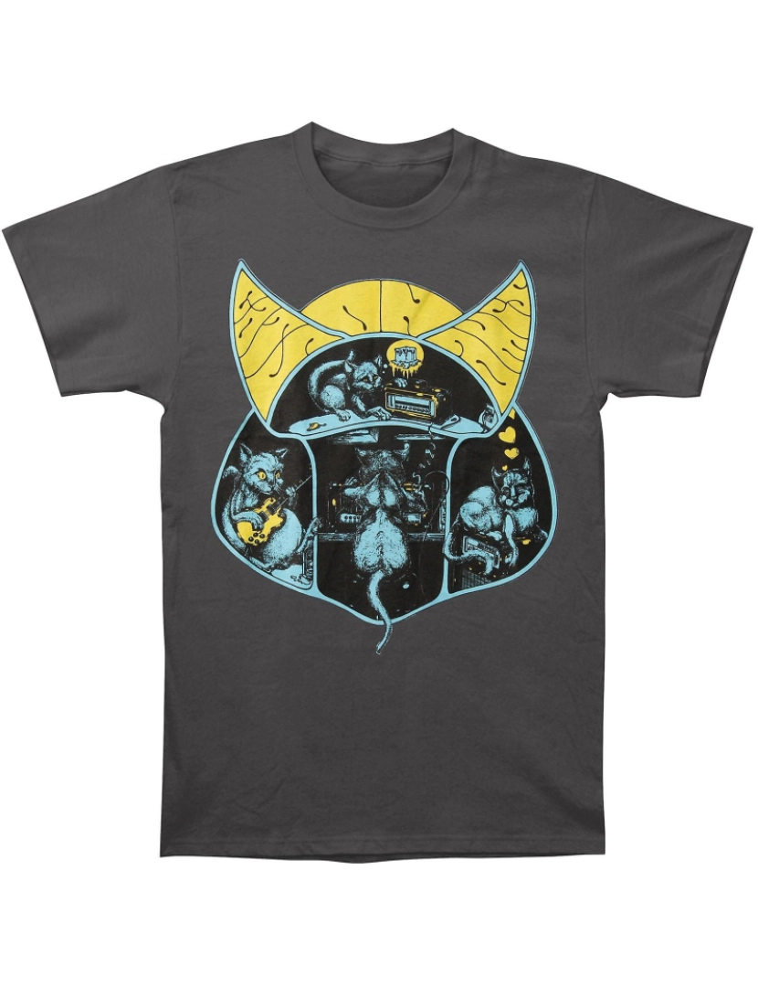 Rockinstone - T-shirt Gatos em amplificadores Catampfever