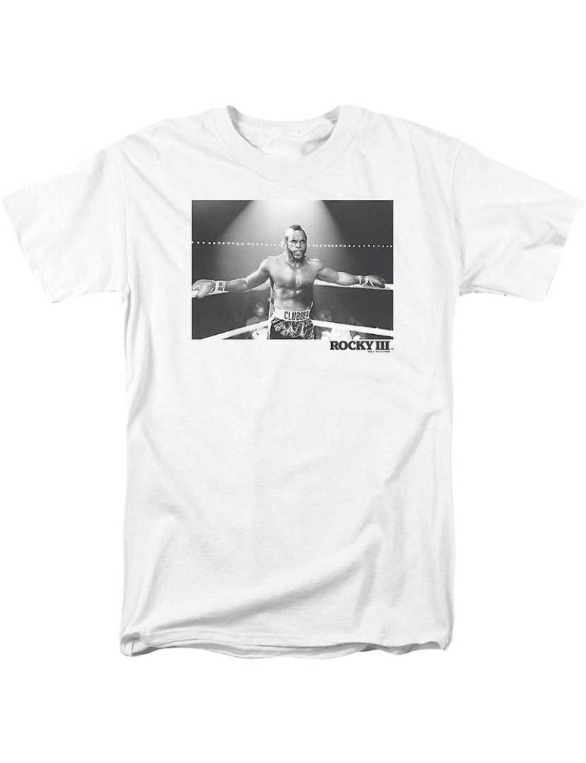 Rockinstone - T-shirt Clubber preto e branco Lang Rocky III