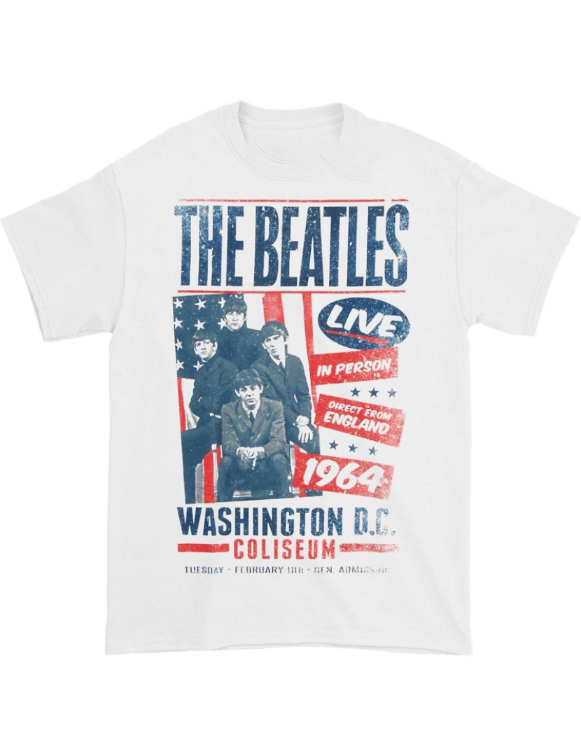 Rockinstone - T-shirt Pôster Coliseu dos Beatles