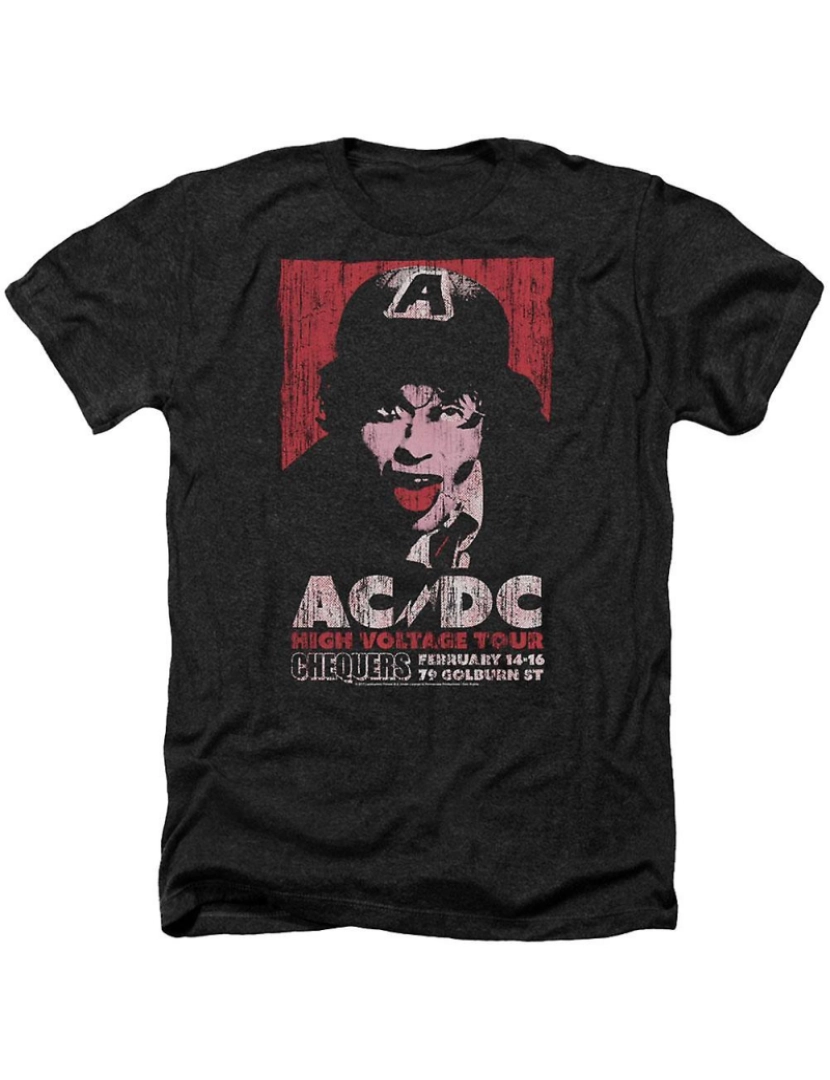 Rockinstone - T-shirt AC/DC de alta tensão ao vivo 1975