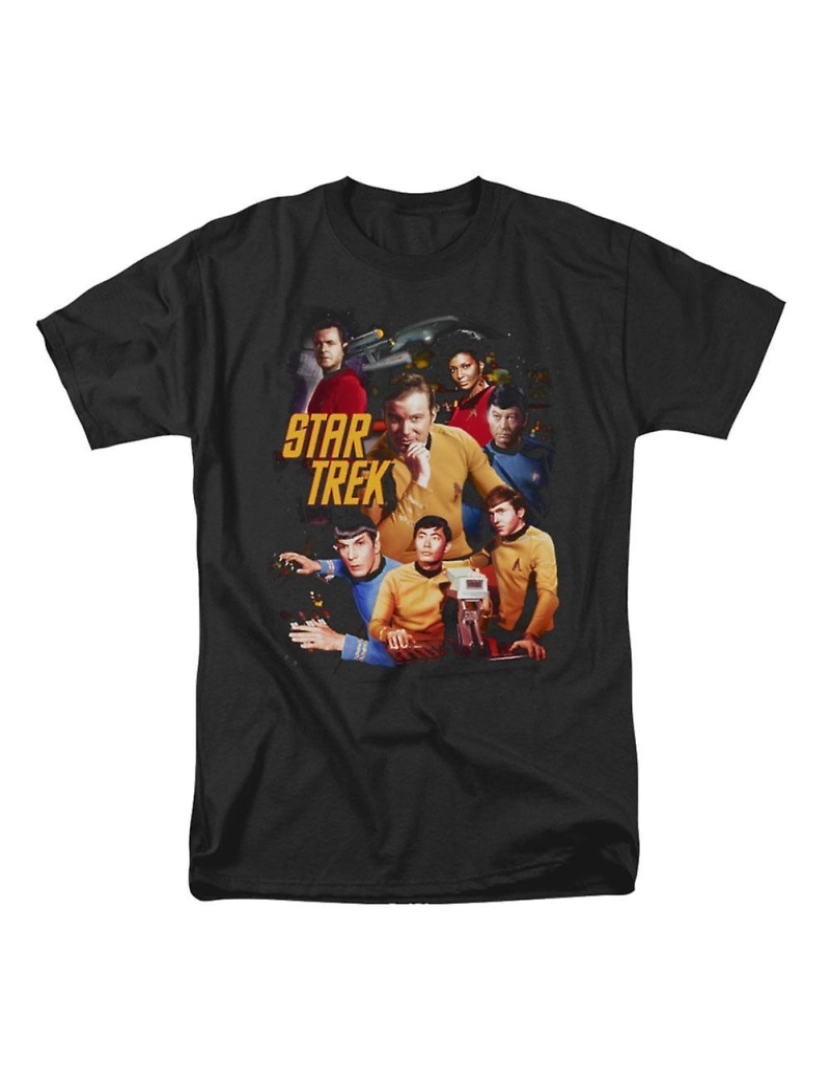 Rockinstone - T-shirt Star Trek nos controles