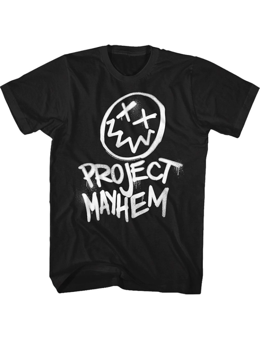 Rockinstone - T-shirt Projeto Mayhem Graffiti Fight Club