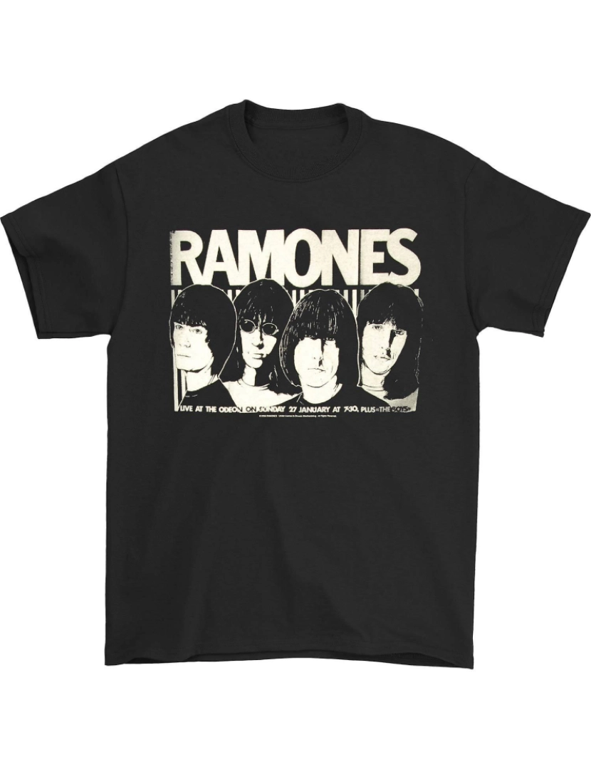 Rockinstone - T-shirt Esboço dos Ramones