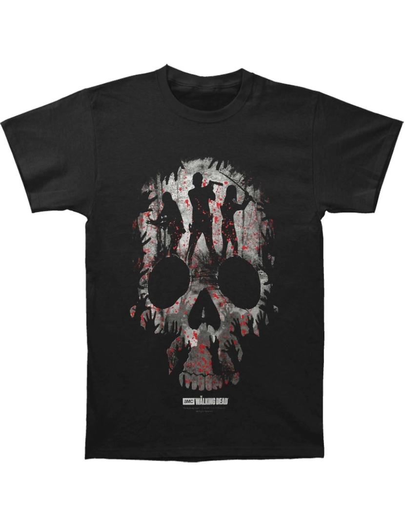 Rockinstone - T-shirt Crânio de heróis mortos-vivos