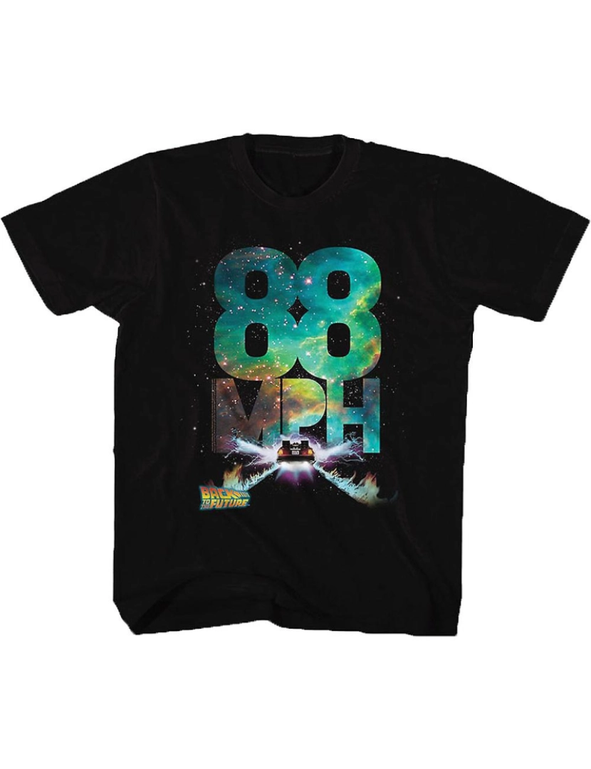 Rockinstone - T-shirt Camiseta infantil 88 MPH de volta ao futuro