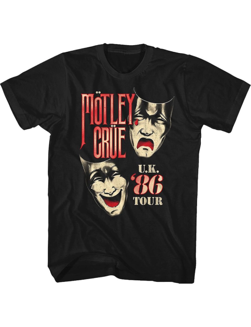 imagem de T-shirt 86 Turnê pelo Reino Unido Motley Crue1