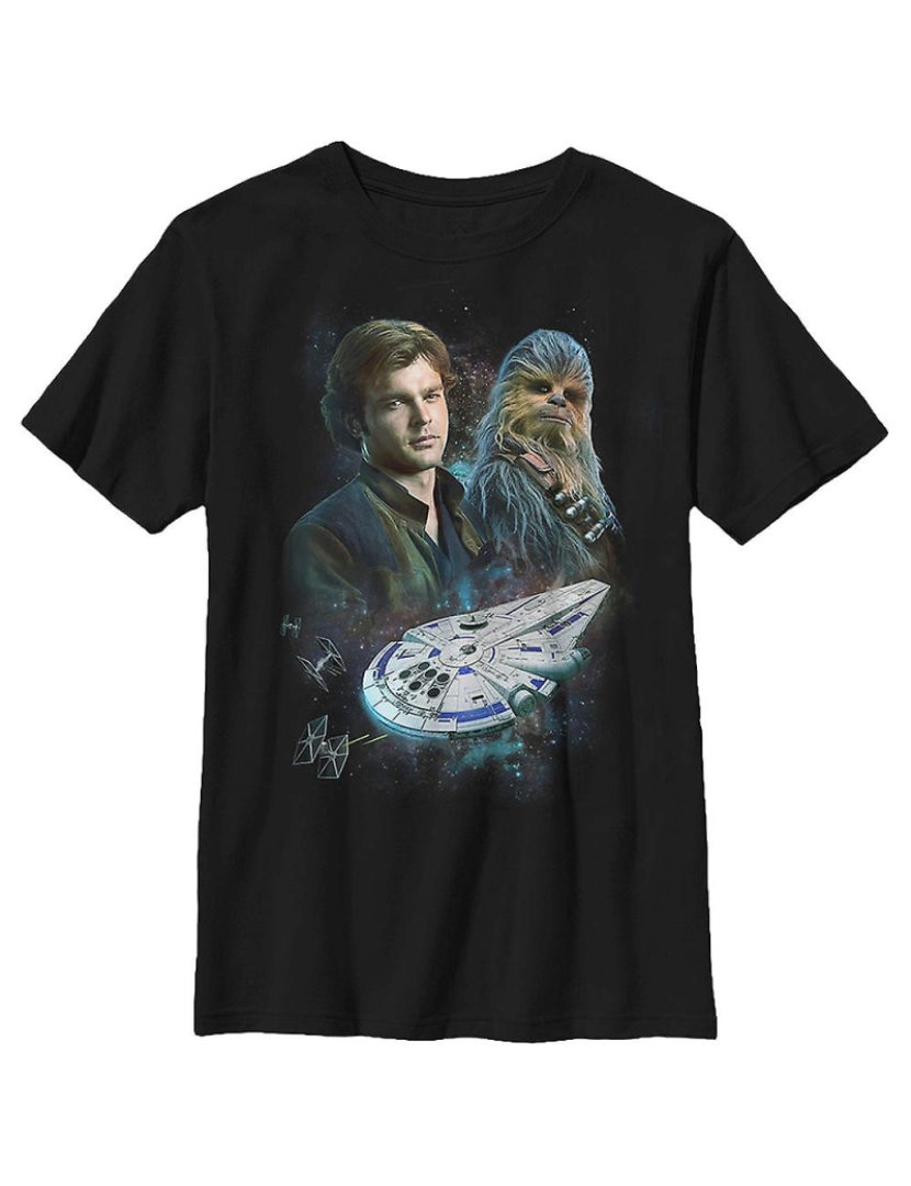 Rockinstone - T-shirt Han e Chewie Solo Guerra nas Estrelas