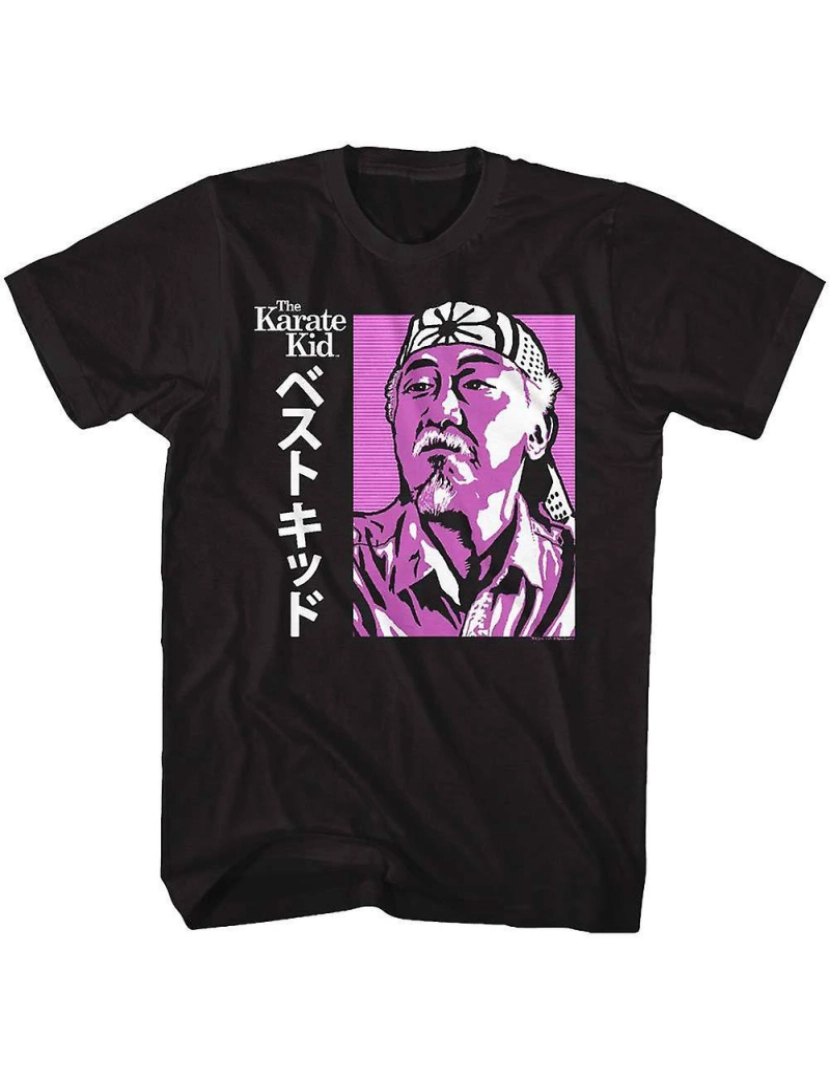 Rockinstone - T-shirt Karatê Kid Texto Japonês Miyagi