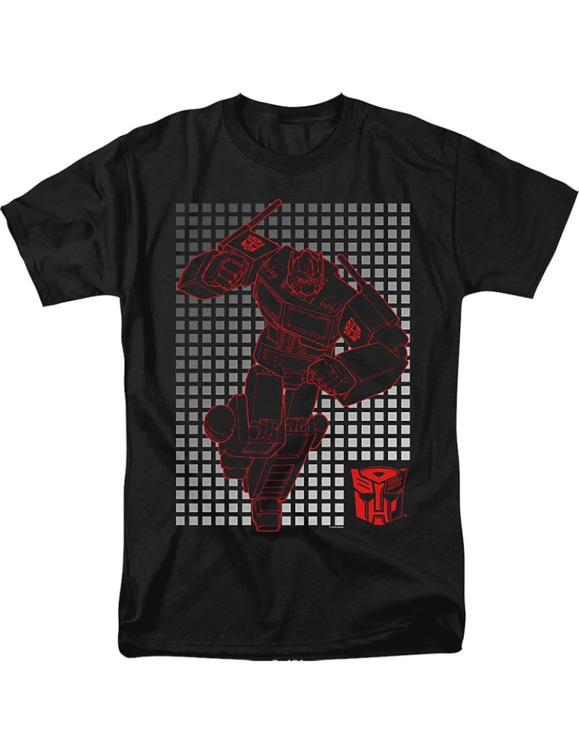 Rockinstone - T-shirt Transformadores de rede Optimus Prime