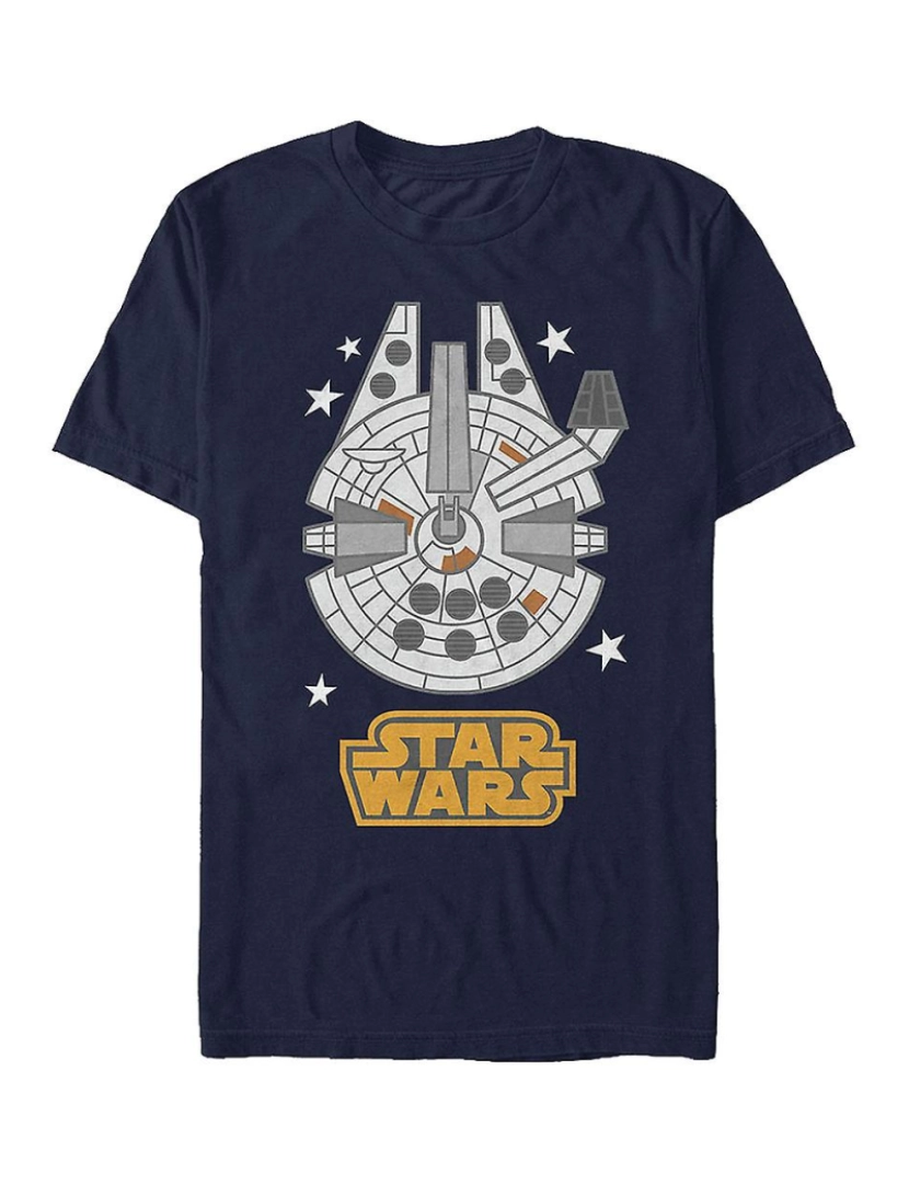 Rockinstone - T-shirt Millennium Falcon Emoji Guerra nas Estrelas