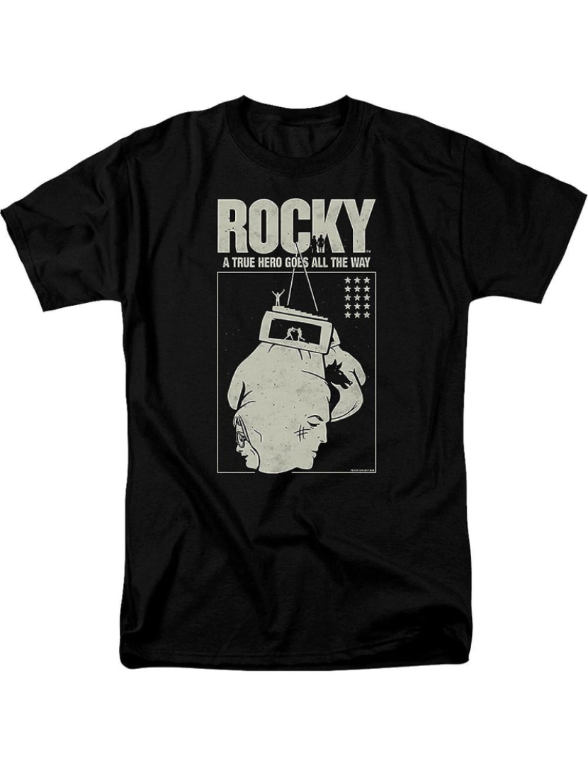 imagem de T-shirt Um verdadeiro herói Rocky1