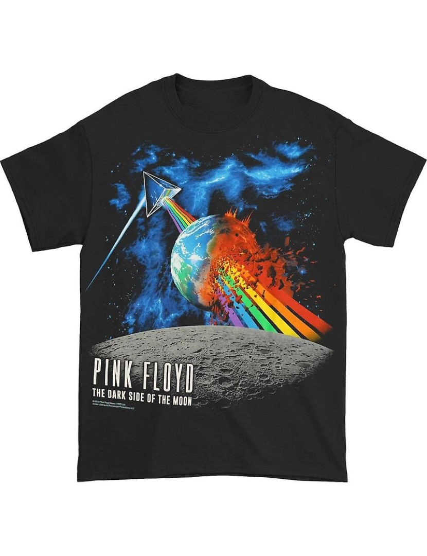 Rockinstone - T-shirt Ataque do arco-íris do Pink Floyd