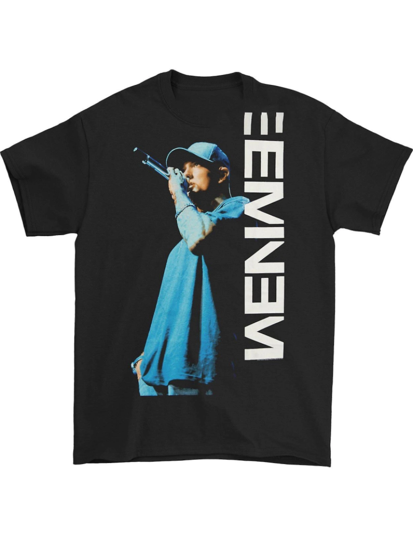 Rockinstone - T-shirt Eminem no microfone