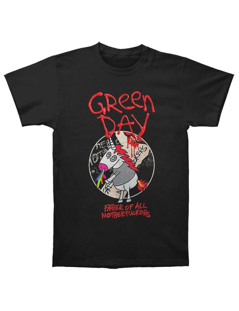 Rockinstone - T-shirt Green Day Pai de todos os unicórnios