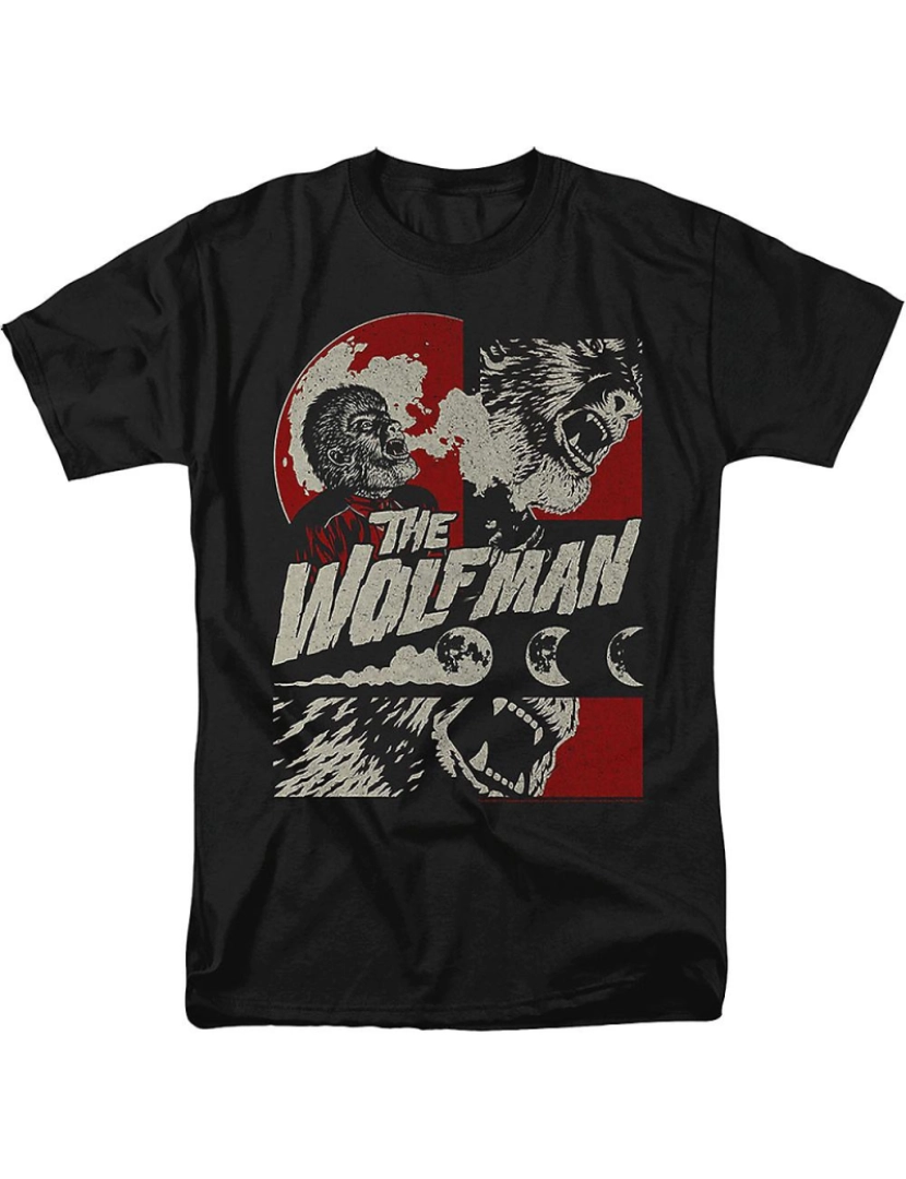 Rockinstone - T-shirt Colagem Homem Lobo