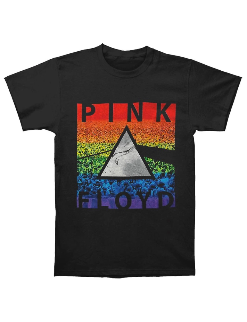 Rockinstone - T-shirt Prisma Arco-Íris Pink Floyd