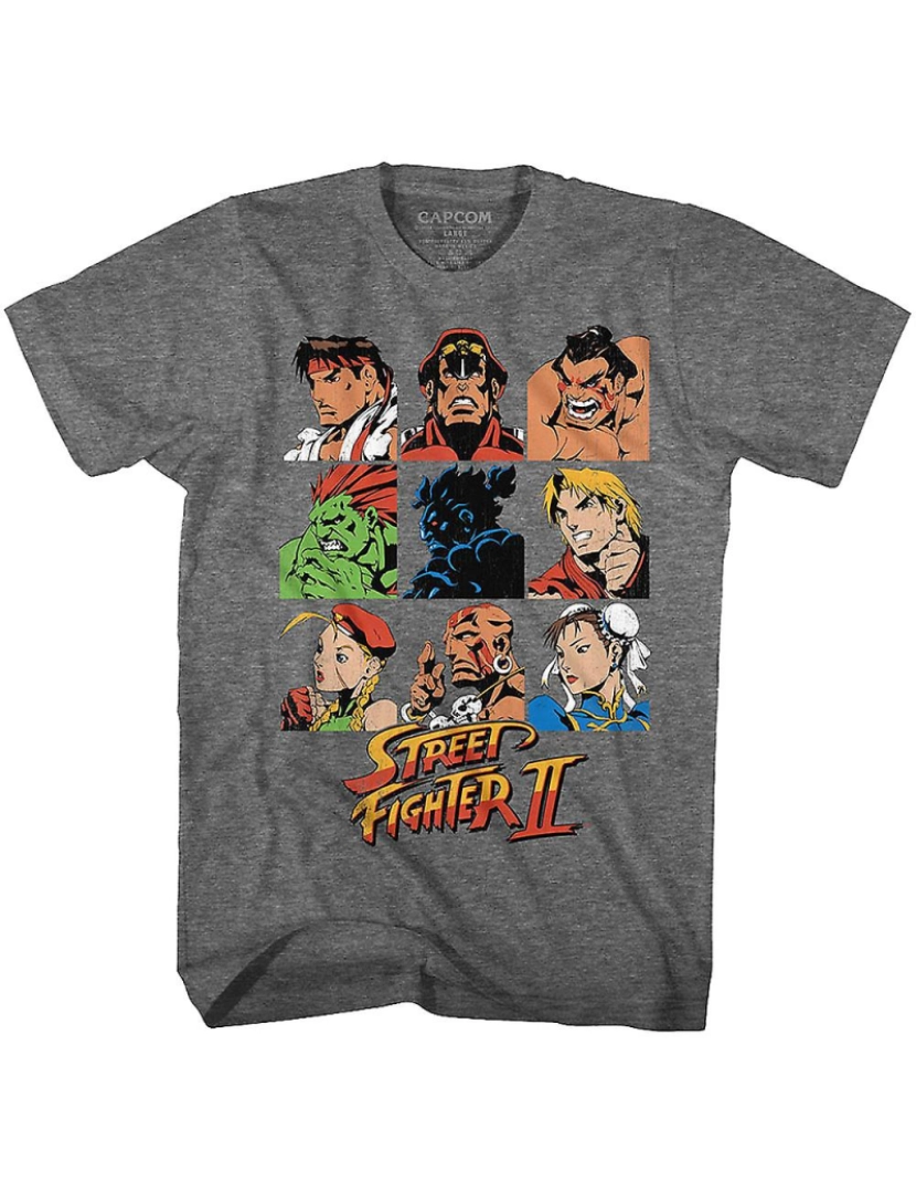 imagem de T-shirt Seleção de jogador Street Fighter II1